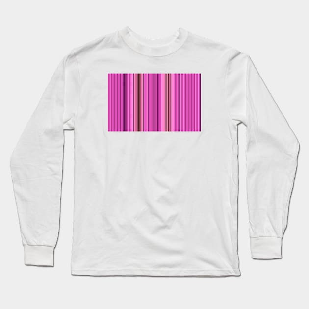 Pink Stripes Long Sleeve T-Shirt by StripePatterns